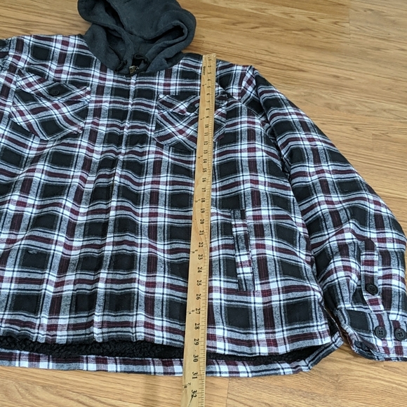 mountain ridge hooded flannel jacket